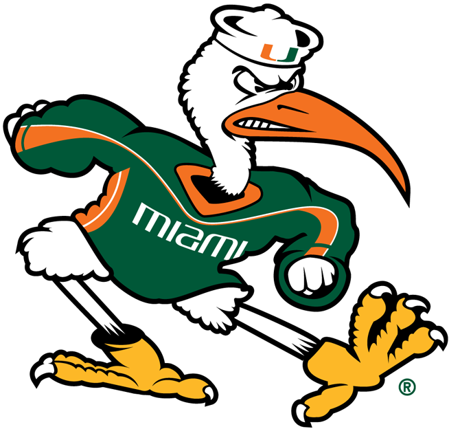 Miami Hurricanes 2000-Pres Mascot Logo iron on paper